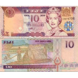 اسکناس 10 دلار - فیجی 2002 سریال دو جرفی