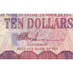 اسکناس 10 دلار - فیجی 2002 سریال دو جرفی