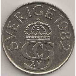 سکه 5 کرون - نیکل مس - سوئد 1982 غیر بانکی