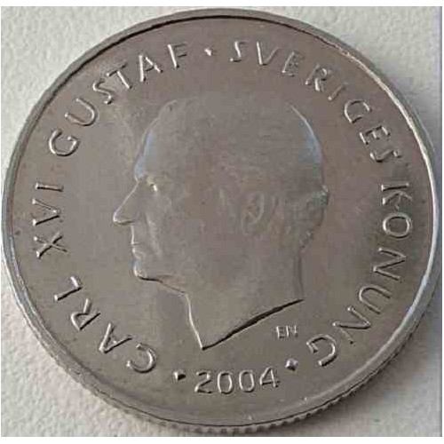 سکه 1 کرون - نیکل مس - سوئد 2004 غیر بانکی