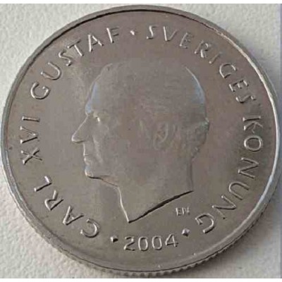 سکه 1 کرون - نیکل مس - سوئد 2004 غیر بانکی