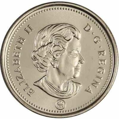 سکه 5 سنت - نیکل - کانادا 2009 غیر بانکی