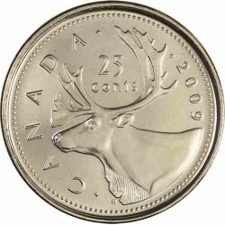 سکه 5 سنت - نیکل - کانادا 2009 غیر بانکی