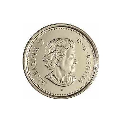 سکه 5 سنت - نیکل - کانادا 2005 غیر بانکی