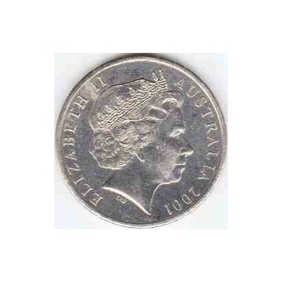 سکه 10 سنت - نیکل مس - استرالیا 2001 غیر بانکی