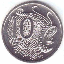 سکه 10 سنت - نیکل مس - استرالیا 2001 غیر بانکی