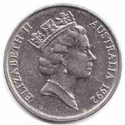 سکه 10 سنت - نیکل مس - استرالیا 1992 غیر بانکی