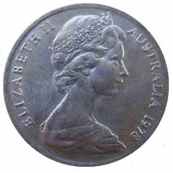 سکه 10 سنت - نیکل مس - استرالیا 1978 غیر بانکی