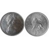 سکه 10 پنس نیکل مس - انگلیس 1976 غیر بانکی