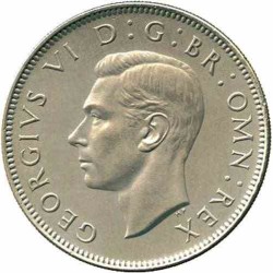 سکه 2 شیلینگ - نیکل مس - انگلیس 1951 غیر بانکی