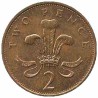 سکه 2 پنس برنزی - انگلیس 1988 غیر بانکی