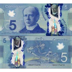 اسکناس پلیمر 5 دلار - کانادا 2013 سفارشی - توضیحات را ببینید