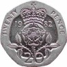 سکه 20 پنس نیکل مس - انگلیس 1982 غیر بانکی