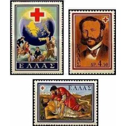 3 عدد تمبر کنگره بین المللی صلیب سرخ -  یونان 1959 قیمت 12.8 دلار