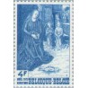 1 عدد تمبر کریستمس - بلژیک 1973