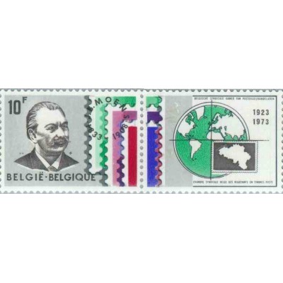 1 عدد تمبر 50مین سال انجمن فروشندگان تمبر با تب - بلژیک 1973