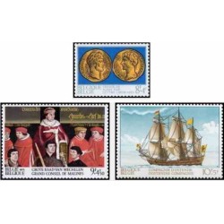 3 عدد تمبر تاریخ - بلژیک 1973 قیمت 3.2 دلار