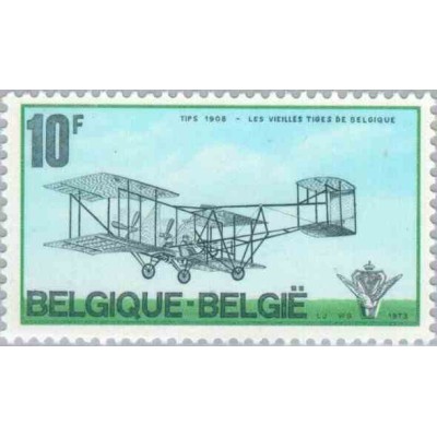 1 عدد تمبر باشگاه پروازی پیشکسوتان - بلژیک 1973