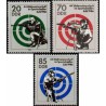3 عدد تمبر مسابقات جهانی تیراندازی ورزشی - جمهوری دموکراتیک آلمان 1986