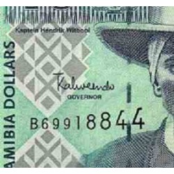 اسکناس 10 دلار - نامیبیا 2001 سریال B و 8 رقمی