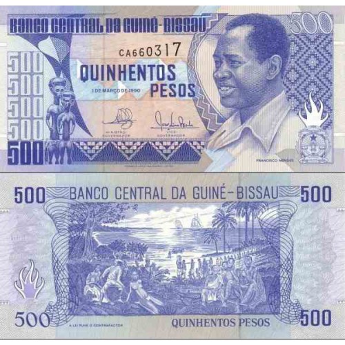 اسکناس 500 پزو - گینه بیسائو 1990
