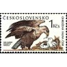 1 عدد تمبر گونه های در معرض خطر - عقاب دم سفید دریائی - چک اسلواکی 1989