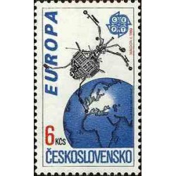1 عدد تمبر مشترک اروپا - Europa cept- اروپا در فضا - چک اسلواکی 1991 قیمت2.9 دلار