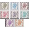 8 عدد تمبر سری پستی - شاه بائودین - بلژیک 1972