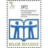 1 عدد تمبر سال بین المللی کتاب  - بلژیک 1972
