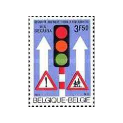 1 عدد تمبر امنیت ترافیک  - بلژیک 1972