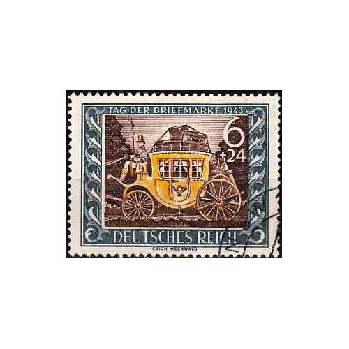 1 عدد تمبر روز تمبر  - رایش آلمان 1943 مهرخورده