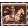 1 عدد تمبر مسابقات اسب دوانی - اوراق قرضه قهوه ای-  رایش آلمان 1943  مهرخورده