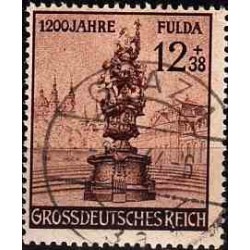 1 عدد تمبر 1200 سالگی فولدا  - رایش آلمان 1944 مهر خورده