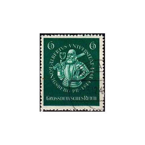1 عدد تمبر دانشگاه کونیگزبرگ - رایش آلمان 1944 مهر خورده