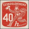 1 عدد تمبر سری پستی - تمبرهای روزنامه - 40K - چک اسلواکی 1945