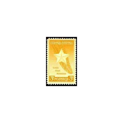 1 عدد تمبر مادران ستاره طلائی - آمریکا 1948