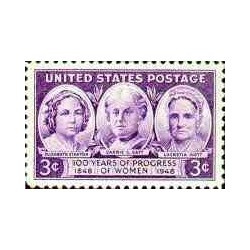 1 عدد تمبر پیشرفت زنان - آمریکا 1948