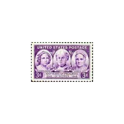 1 عدد تمبر پیشرفت زنان - آمریکا 1948
