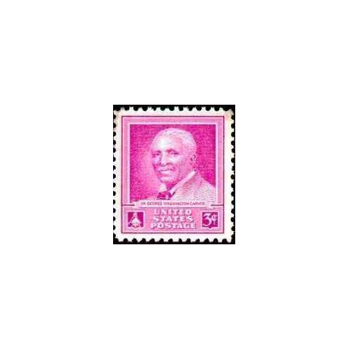 1 عدد تمبر یادبود دکتر جرج واشنگتون کارور - گیاهشناس و مخترع  - آمریکا 1948