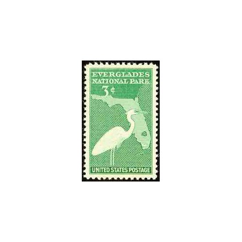 1 عدد تمبر پارک ملی اورگلادس  - آمریکا 1947