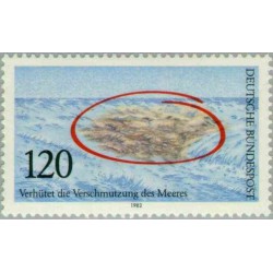 1 عدد تمبر انجمن پیشگیری از آلودگی دریاها - جمهوری فدرال آلمان 1982