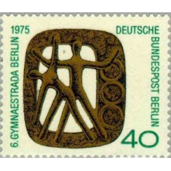 1 عدد تمبر نشان رویداد   Gymnaestrada- برلین آلمان 1975