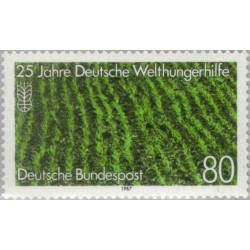 1 عدد تمبر 25مین سال کمکهای جهانی آلمان نجات از گرسنگی - جمهوری فدرال آلمان 1987