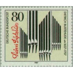 1 عدد تمبر یادبود دیتریش باکستهود - آهنگساز و نوازنده ارگ - جمهوری فدرال آلمان 1987