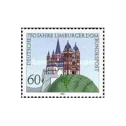 1 عدد تمبر 750مین سال کلیسای لیمبورگر - جمهوری فدرال آلمان 1985