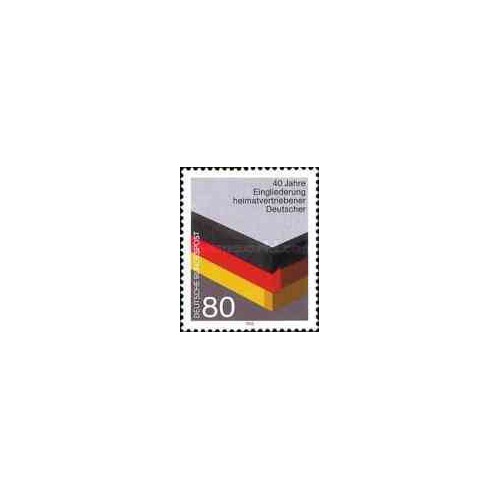 1 عدد تمبر یکپارچه سازی پناهندگان - جمهوری فدرال آلمان 1985