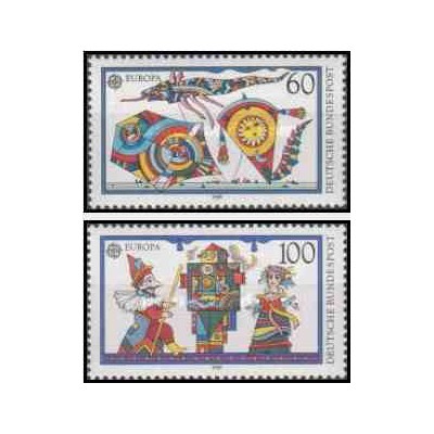 2 عدد تمبر مشترک اروپا - Europa Cept - بازیهای کودکان - جمهوری فدرال آلمان 1989