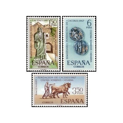 3 عدد  تمبر 2000مین سالگرد کاسرس - اسپانیا 1967