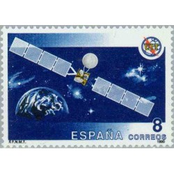 1 عدد تمبر 125مین سال اتحادیه بین المللی ارتباطات - UIT - اسپانیا 1990