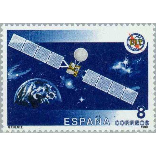 1 عدد تمبر 125مین سال اتحادیه بین المللی ارتباطات - UIT - اسپانیا 1990